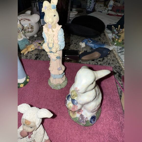 Charming Easter Bunny Figurines Collection - Picture 2 of 4